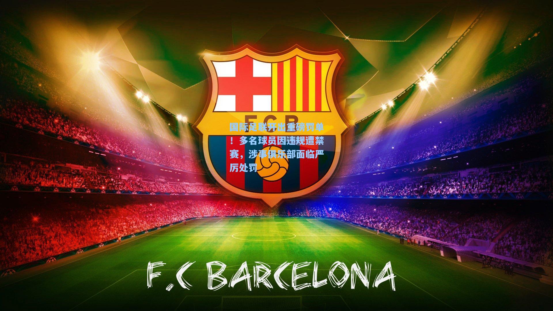 国际足联开出重磅罚单!多名球员因违规遭禁赛,涉事俱乐部面临严厉处罚